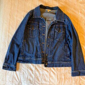 Vintage St Johns‎ Bay Long Sleeve 4 Pocket Y Yoke Plus Size Denim Jacket 3X